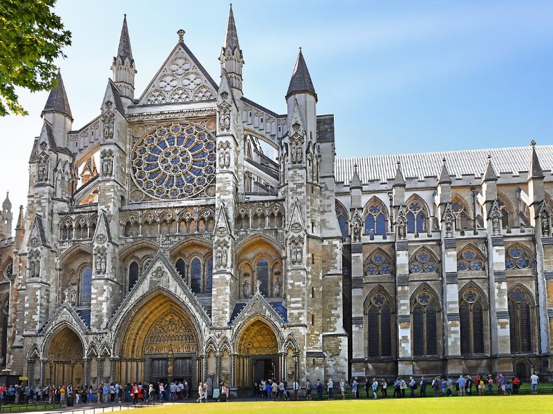 Beeindruckende Architektur von Westminster Abbey