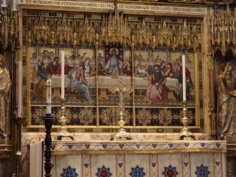 Der Altar der Kirche von Westminster Abbey