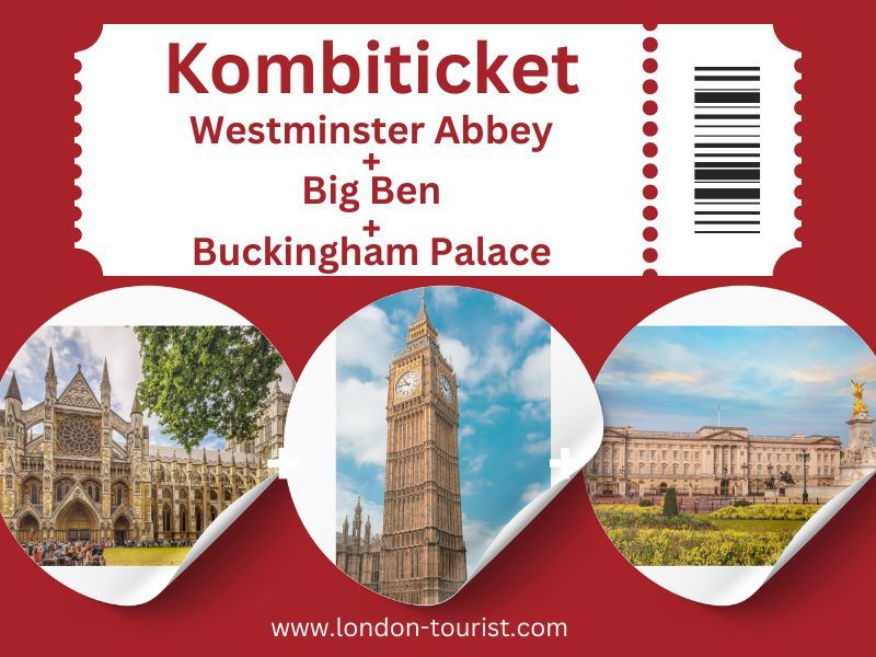 Kombiticket Westminster Abbey + Big Ben + Buckingham Palace