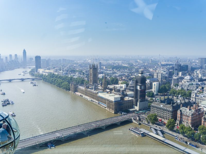 Was für ein Blick vom London Eye auf die Stadt