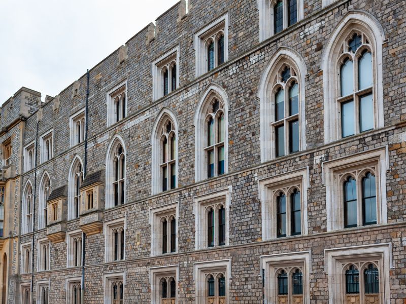 Außenfassade von Windsor Castle nähe London