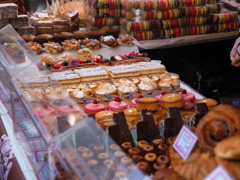 Backwaren gibt es auch zu kaufen auf dem Borough Market London