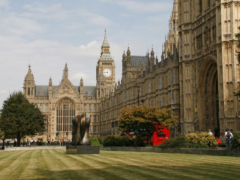 Beeindruckende Architektur Houses of Parliament mit Big Ben