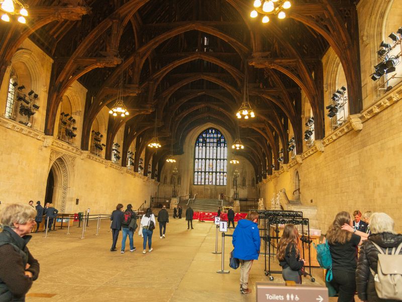 Besichtigung des Westminster Palace Regierungsgebäude mit Westminster Hall