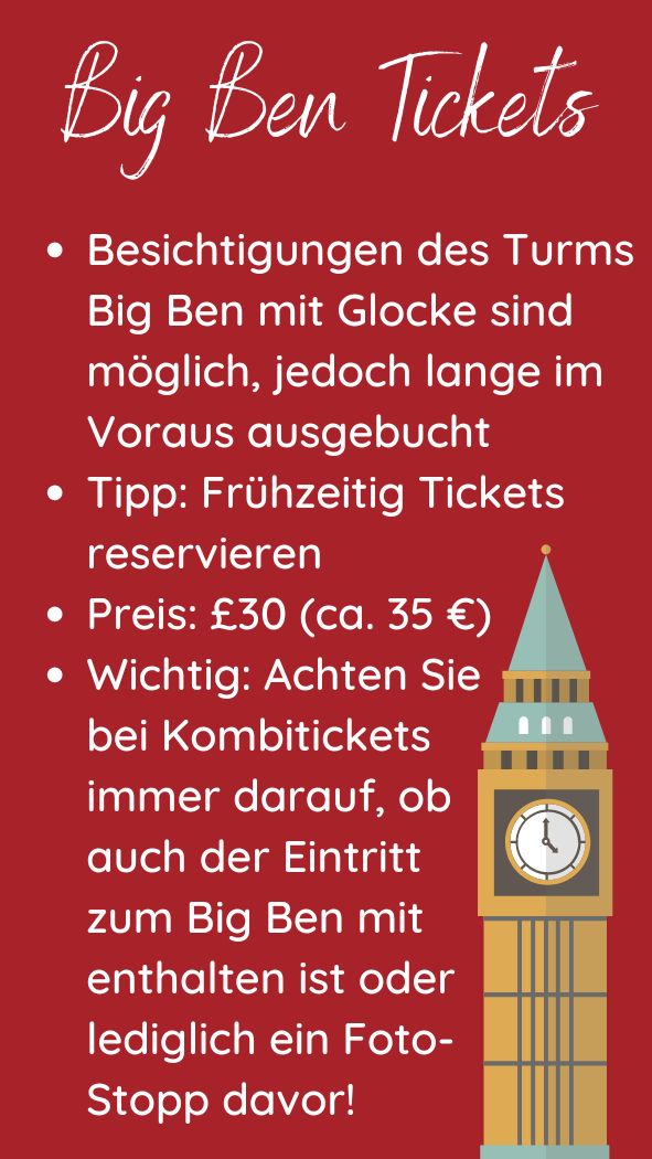 Big Ben Tickets Grafik