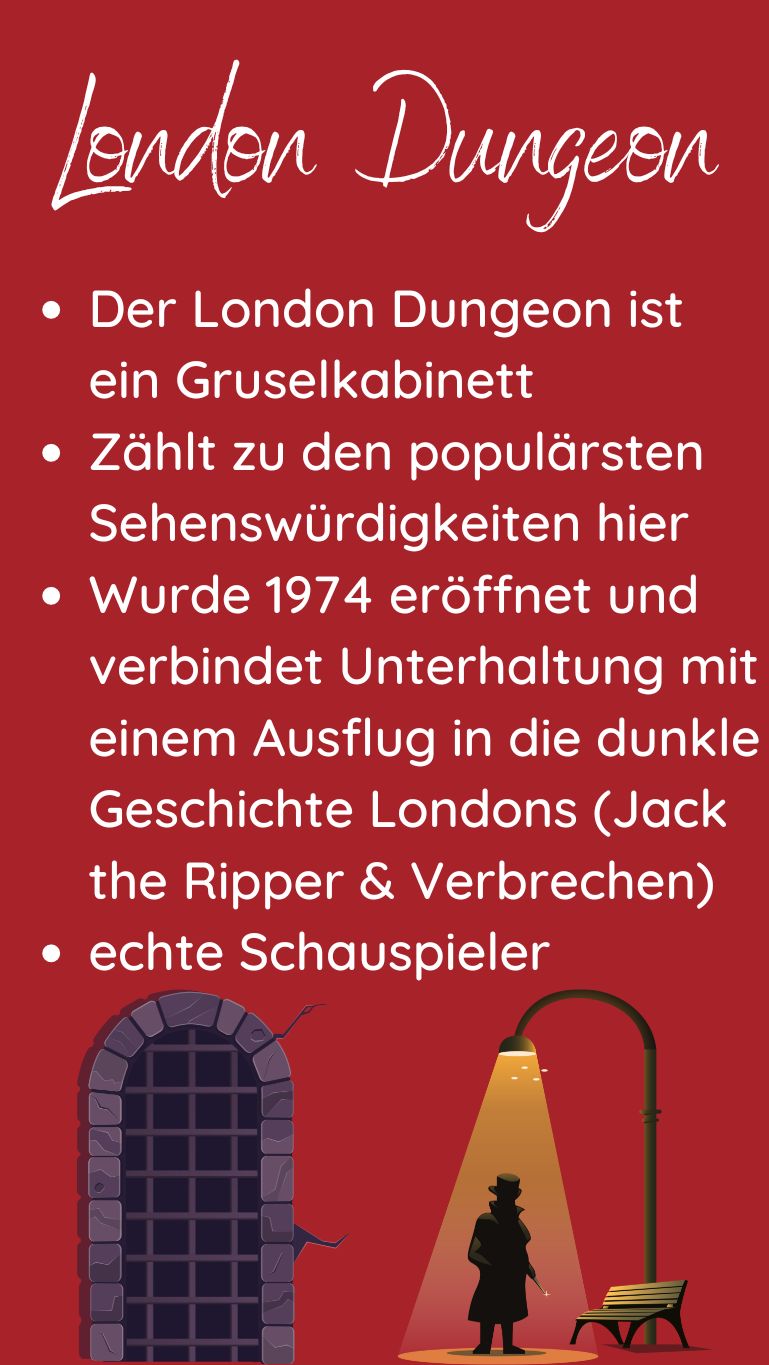 London Dungeon Fakten