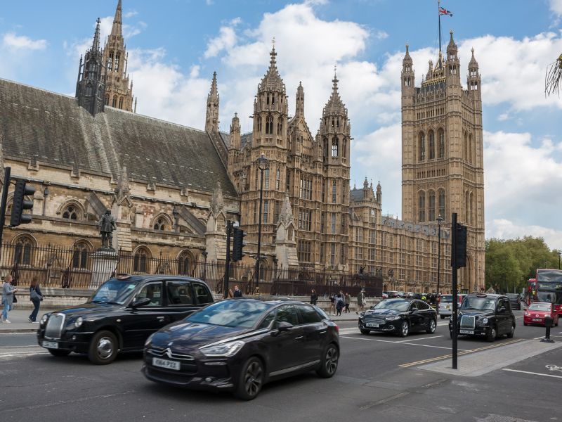 Rückseite des Westminster Palace