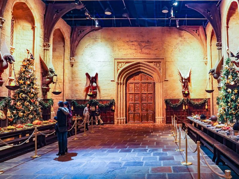 Set der Großen Halle aus den Harry Potter Filmen