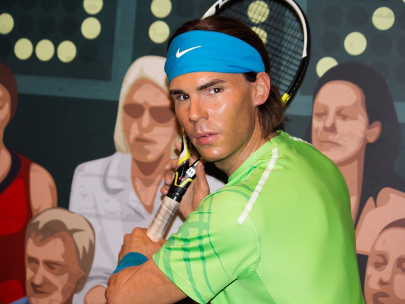 Tennis Ikone Rafael Nadal gehört auch zur Liste der Figuren von Madame Tussauds