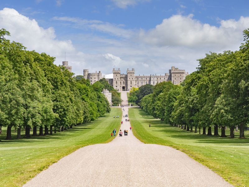 The Long Walk Allee vor Windsor Castle