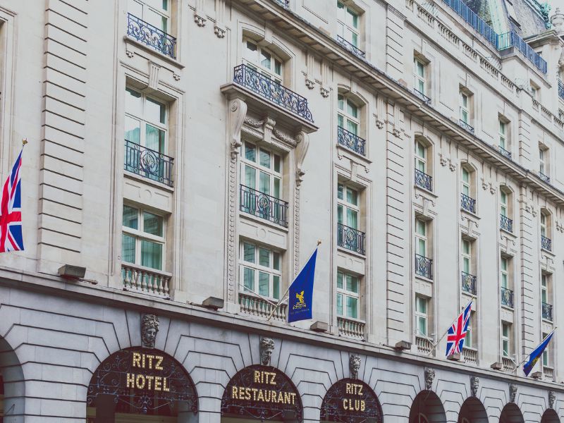 Das Ritz Hotel gehört zu den besten Hotels in London