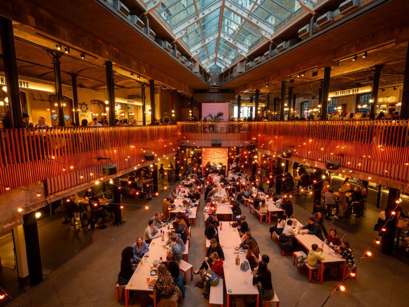 Gut und günstig essen kann man im Seven Dials Market London