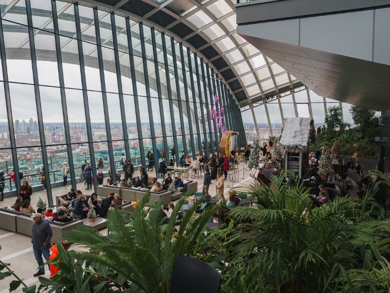 Sky Garden ist eine beliebte kostenlose Aussichtsplattform in London