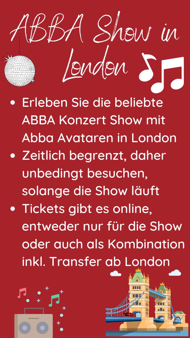 London ABBA Show Fakten
