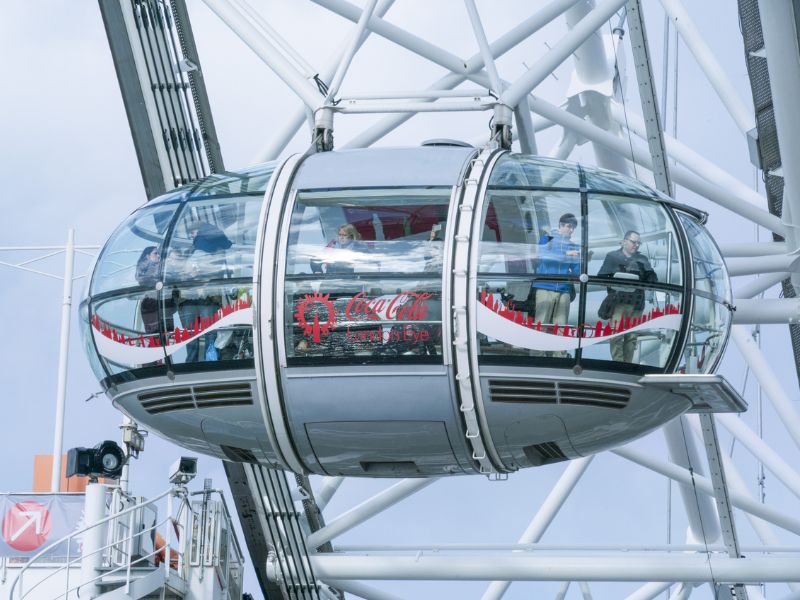 Das London Eye ist eine der berühmtesten Sehenswürdigkeiten in London